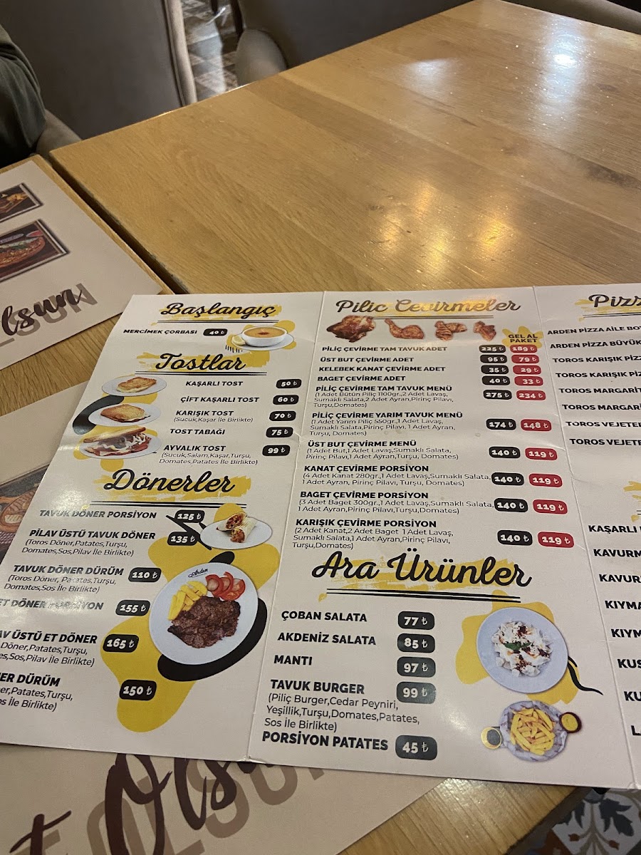 Menu Arden Cafe - Umraniye-1